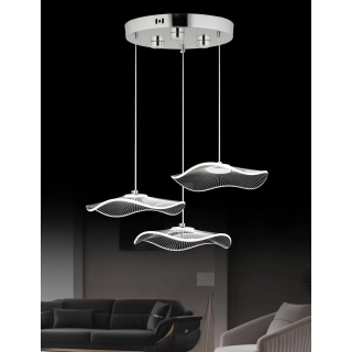 Luxury Exclusive Altılı Yuvarlak Sarkıt Led Avize Jellyfish Gold Sarı 6'lı Ledli Avize