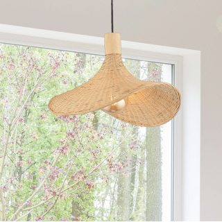 Modern Nordic Tasarım Bamboo Avize Hasır Avize 1.sınıf Kalite Naturel Ferahlık Katar