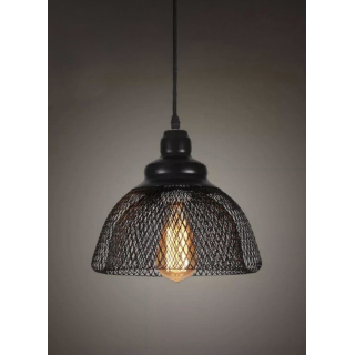 Modern Tasarım Retro Tel Tasarım Sarkıt Avize Siyah Metal Gövde