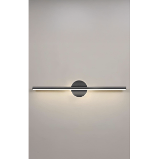 Modern Kablosuz Tak Çalıştır Ledli Pilli Aplik Banyo Tablo Ayna Duvar Aydınlatma Siyah Pil Dahildir