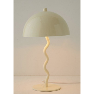 Modern Tasarım Mars Zigzag Abajur Metal Gövde Krem