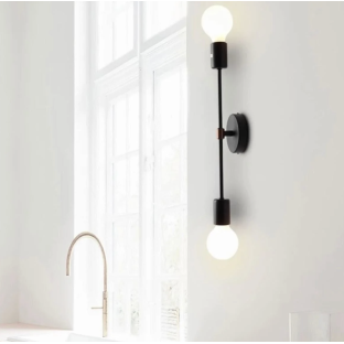 Modern Aplik Ferrera Mat Siyah Şık Görsellik Katar