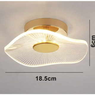 Luxury Exclusive Plafonyer Tavan Led Avize Jellyfish Gold Sarı Ledli Avize