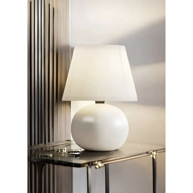 Modern Tasarım Marwis Abajur Krem Abajur Masa Lambası Metal Krem Gövde